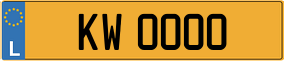 Truck License Plate